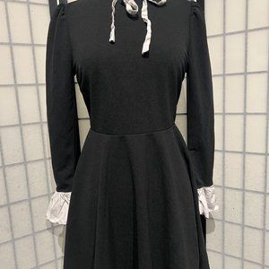 Cute black dress with white collar and cuffs